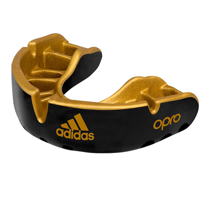 adiBP35 Капа одночелюстная Opro Gold Gen4 Self-Fit Mouthguard черная (размер Senior)