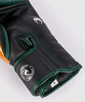 Перчатки боксерские Venum Elite Green/Bronze/Silver