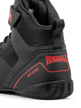 Боксерки Lonsdale Rufford черн/красн.