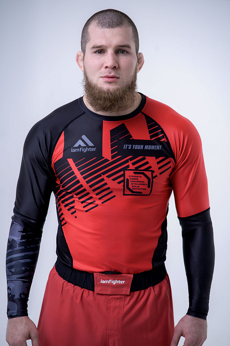 Рашгард тренировочный iamfighter mma Red/Black