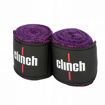 C140 Бинты эластичные Clinch Boxing Crepe Bandage Tech Fix фиолетовые