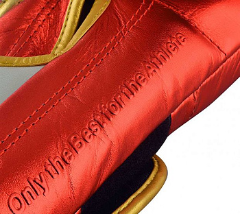 adiSBG501ProM Перчатки боксерские AdiSpeed Metallic красно-золото-серебристые