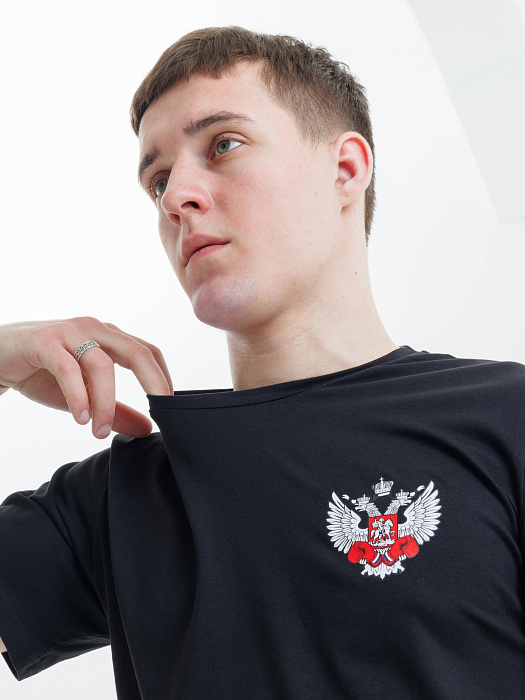 Комплект Футболка+Шорты ФБ России (черн., беж.)