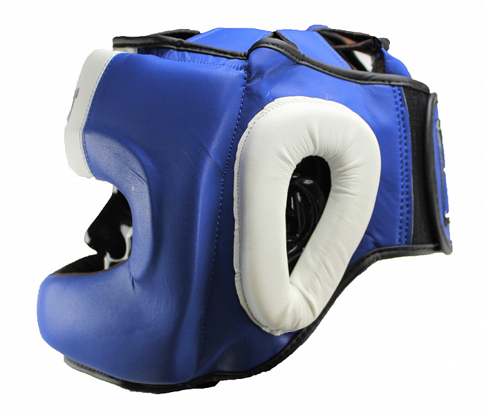 Шлем боксерский VELO с бампером, закрытый, синий, MFL, M