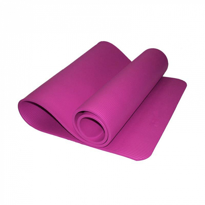 Коврик для йоги синтетический каучук 180x60x1,5 см розовый