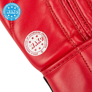 BGR-2272w Кикбоксерские перчатки REX WAKO Approved красные