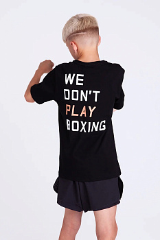 Футболка Kids We Don't Play Boxing Черный