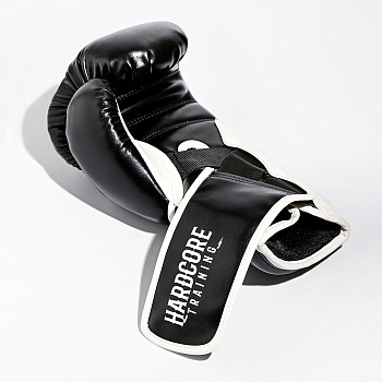 Боксерские перчатки Hardcore Training Revolution Black/White