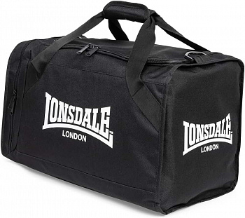 Спортивная сумка LONSDALE, Black/White, размер 30 L