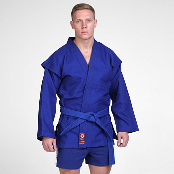 Куртка для самбо . Модель АТАКА. синии