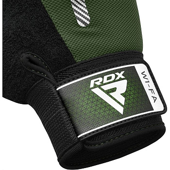 Перчатки RDX Gym Weight Lifting W1F черн/хак. (закрытые пальцы)