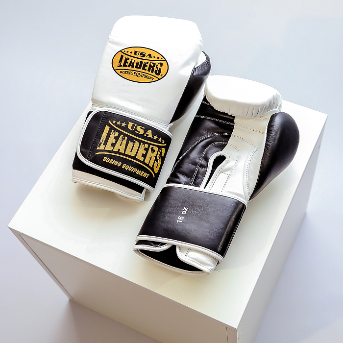Спаринговочные Перчатки Elite 2.0 Training Gloves (White-Black) 14 oz