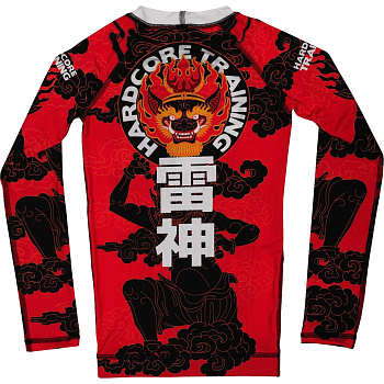 Детский рашгард Hardcore Training Raijin Black/Red LS