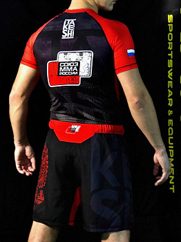 Рашгард с коротким рукавом TFG Союз ММА Red