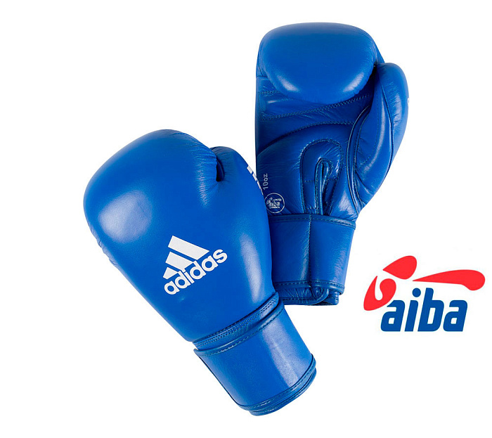 AIBAG1 Перчатки боксерские AIBA синие (вес 12 унций)