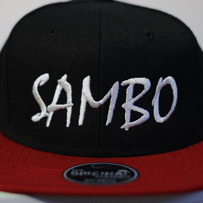 Бейсболка SAMBO черно-красная
