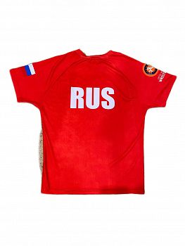 Рашгард короткий рукав детский RUS красный