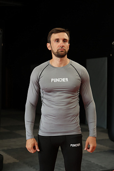 Рашгард компрессионный Puncher 1.0 L\S серый