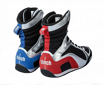 C416 Боксерки Clinch Olimp Limited Edition черно-серебристо-сине-красные