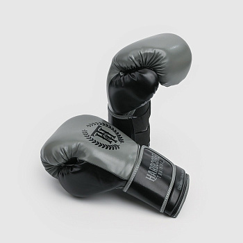 Боксерские перчатки Hardcore Training Revolution Gray/Black PU 