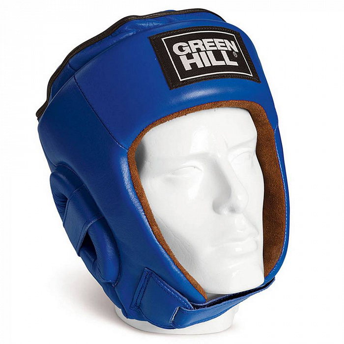 HGB-4016 Кикбоксерский шлем BEST синий