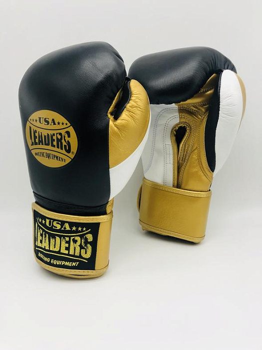 Спаринговочные перчатки Elite Soft Gloves (Black Gold White)
