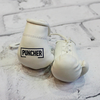 Сувенирные перчатки Puncher Белые