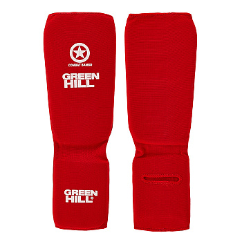 SIC-6131cs Защита голень-стопа COMBAT SAMBO красная