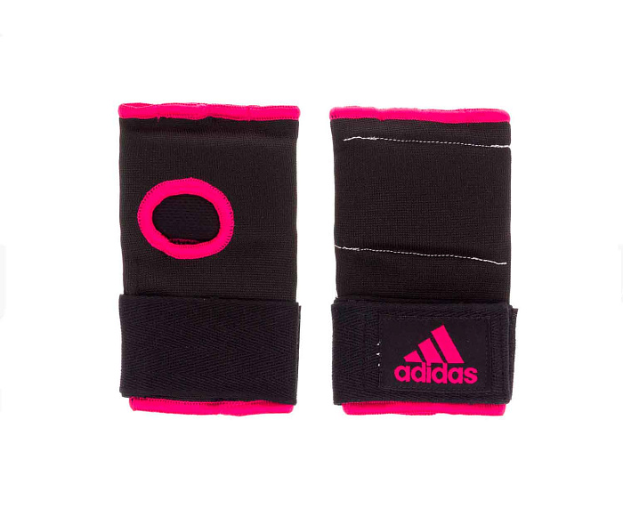 adiBP021 Внутренние перчатки Super Inner Gloves Gel Knuckle черно-розовые (размер S)