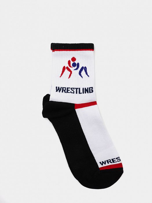 ISL0141 IMERA "Wrestling 3" носки мужские белые под.чёрная 42-44