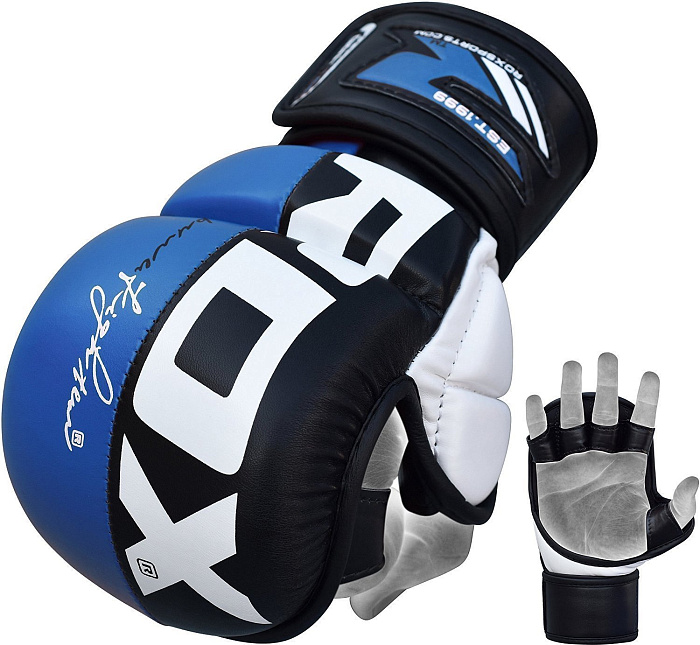 Перчатки Спарринговые ММА RDX T6 Blue L