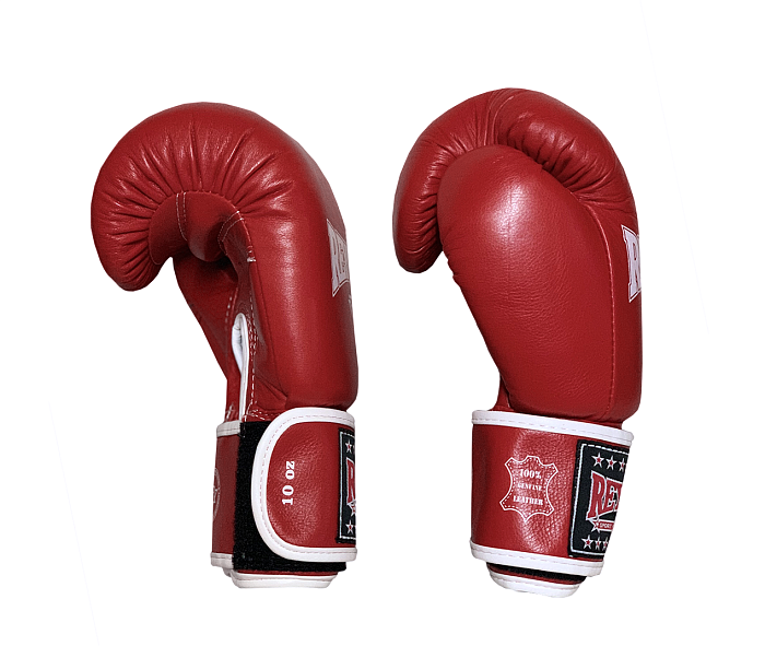 Перчатки боксерские кожа красный 14 oz