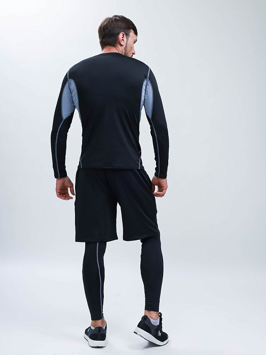Рашгард Vansyndical L\S Black Silver