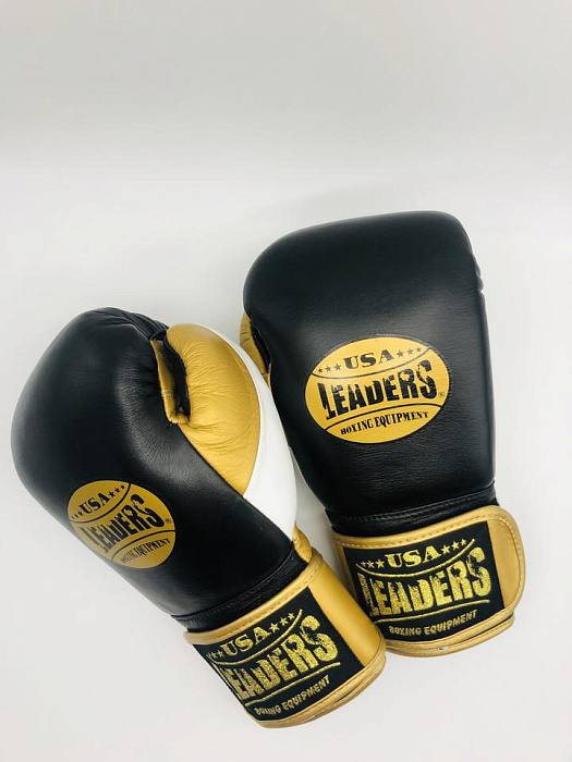Спаринговочные перчатки Elite Soft Gloves (Black Gold White)