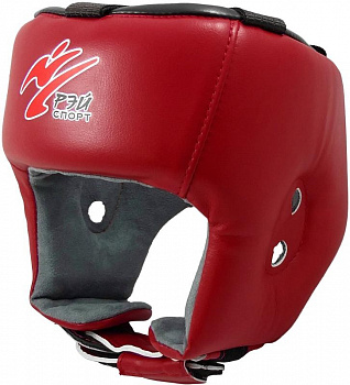 Шлем для единоборств Ray Sport БОЕЦ-1, красный