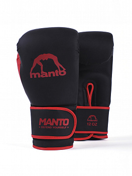 Боксерские перчатки Manto ESSENTIAL black-red