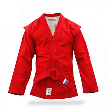 Куртка для самбо . Модель АТАКА. красный
