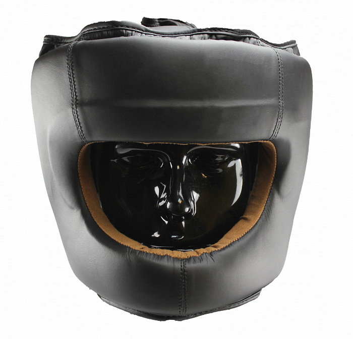 Шлем боксерский VELO NEW с бампером, закрытый, черный, MFL, XL