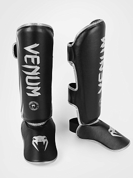 Щитки Venum Challenger Black/Silver