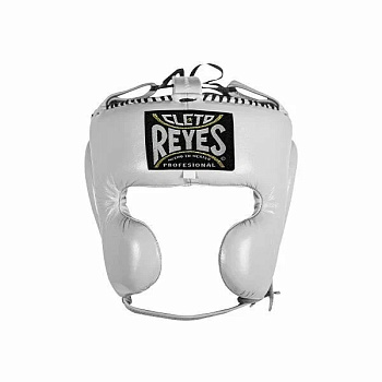 CLETO REYES, CE382N, Шлем тренировочный, с защитой щёк, размер L, белый , кожа