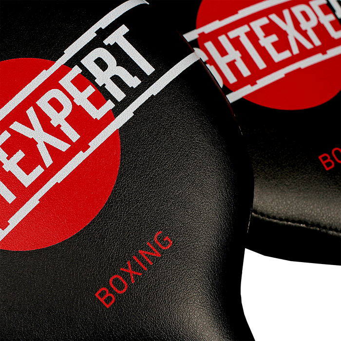 Лапы-ракетки Fight EXPERT Boxing MF (микрофайбер, черный)
