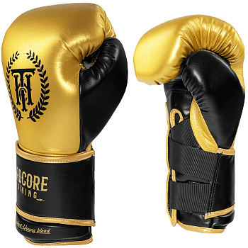 Боксерские перчатки Hardcore Training Revolution Gold/Black PU