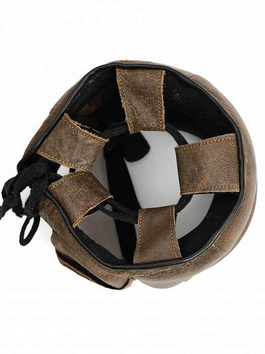 Шлем бамперный, HGD010, кожа, коричневый