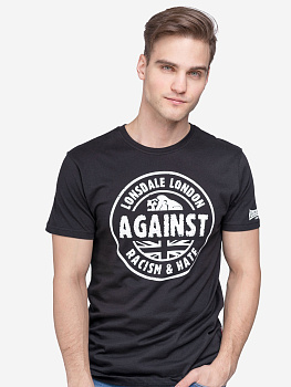 Футболка унисекс стандартного кроя LONSDALE AGAINST RACISM