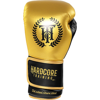Боксерские перчатки Hardcore Training Revolution Gold/Black PU