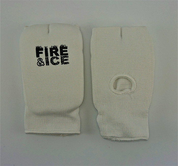 Перчатки-накладки карате FIREICE , хлопок, белые, M