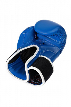 Перчатки боксёрские винил 80 синий