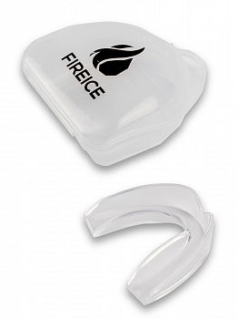Капа 1-челюстная FIRE ICE (детская), в коробке, прозрачная, жесткая
