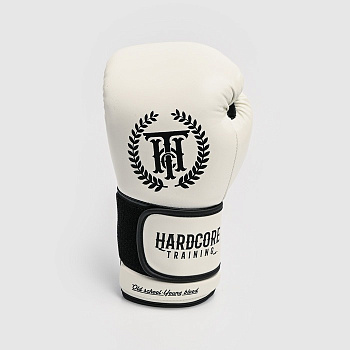 Боксерские перчатки Hardcore Training Revolution White/Black PU