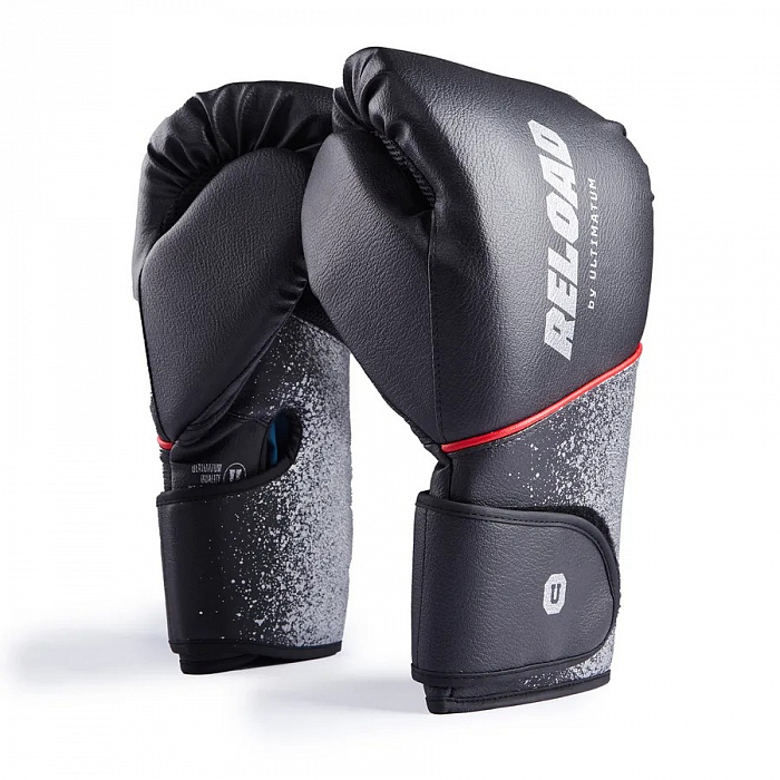 Универсальные тренировочные перчатки Ultimatum Boxing RELOAD MR-200 BLACK 